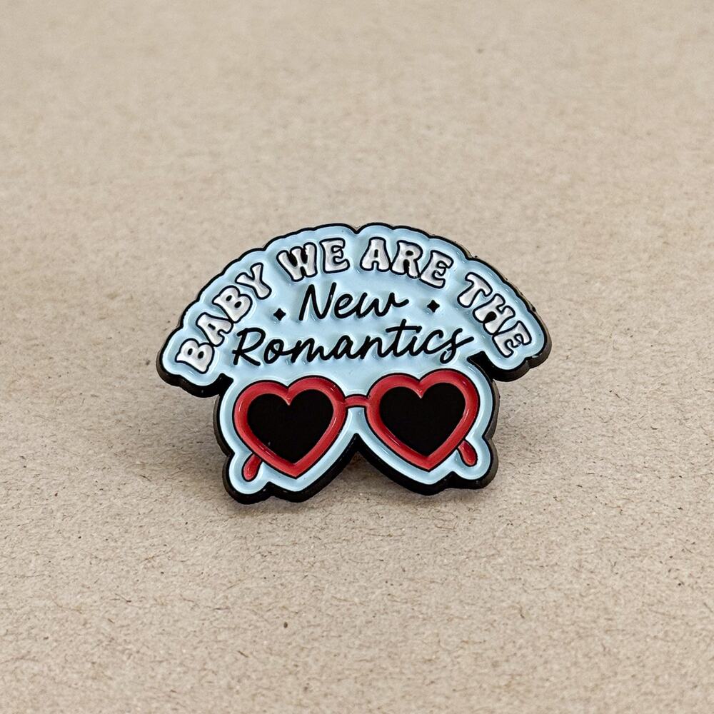 Taylor Swift “New Romantics” Enamel Pin – Heart Sunglasses Design